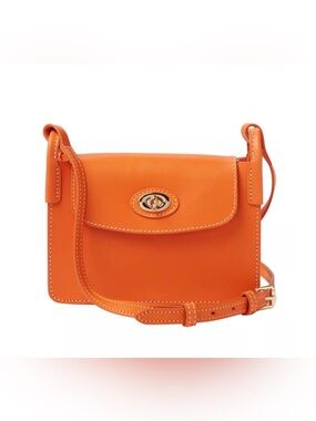 Dooney & Bourke Sweety Leather Pinky Crossbody Bag. Orange